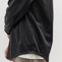 Lady White L/S Jersey Button Down, Black