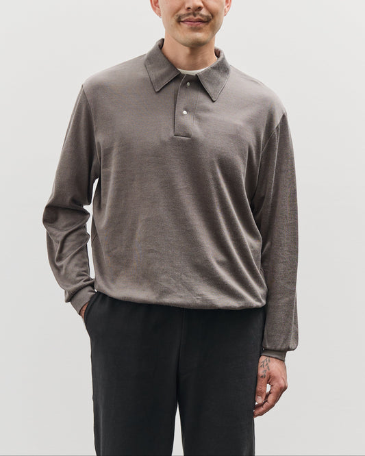 Lady White L/S Richmond Polo, Grey Olive
