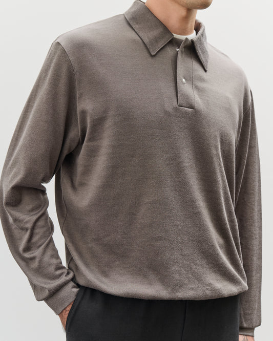 Lady White L/S Richmond Polo, Grey Olive