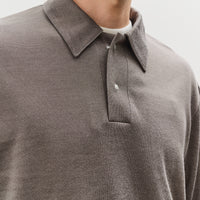 Lady White L/S Richmond Polo, Grey Olive