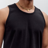 MAN-TLE LWT0 Singlet 2-Pack, Black Rib