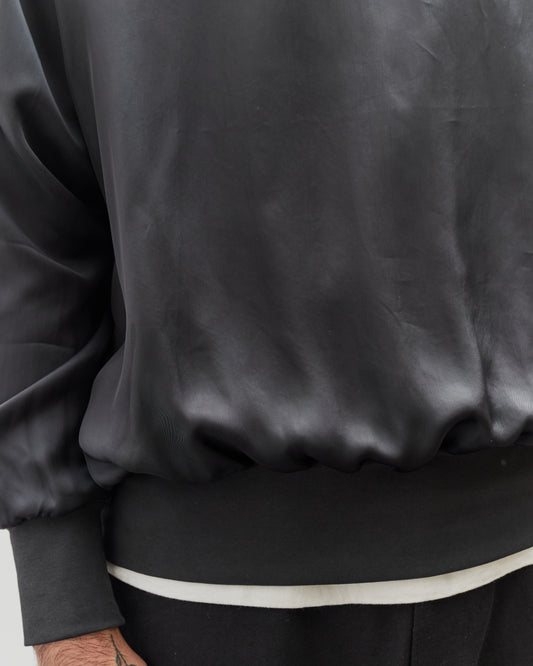Lady White Nylon Pullover, Black