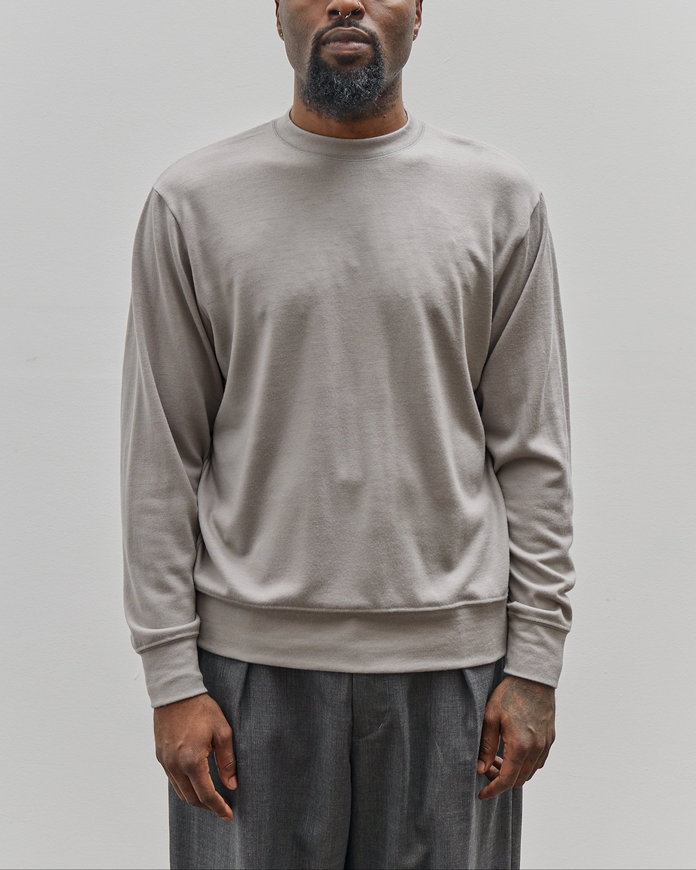 Lady White Co. Wool Jersey Sweater, Silver – Glasswing