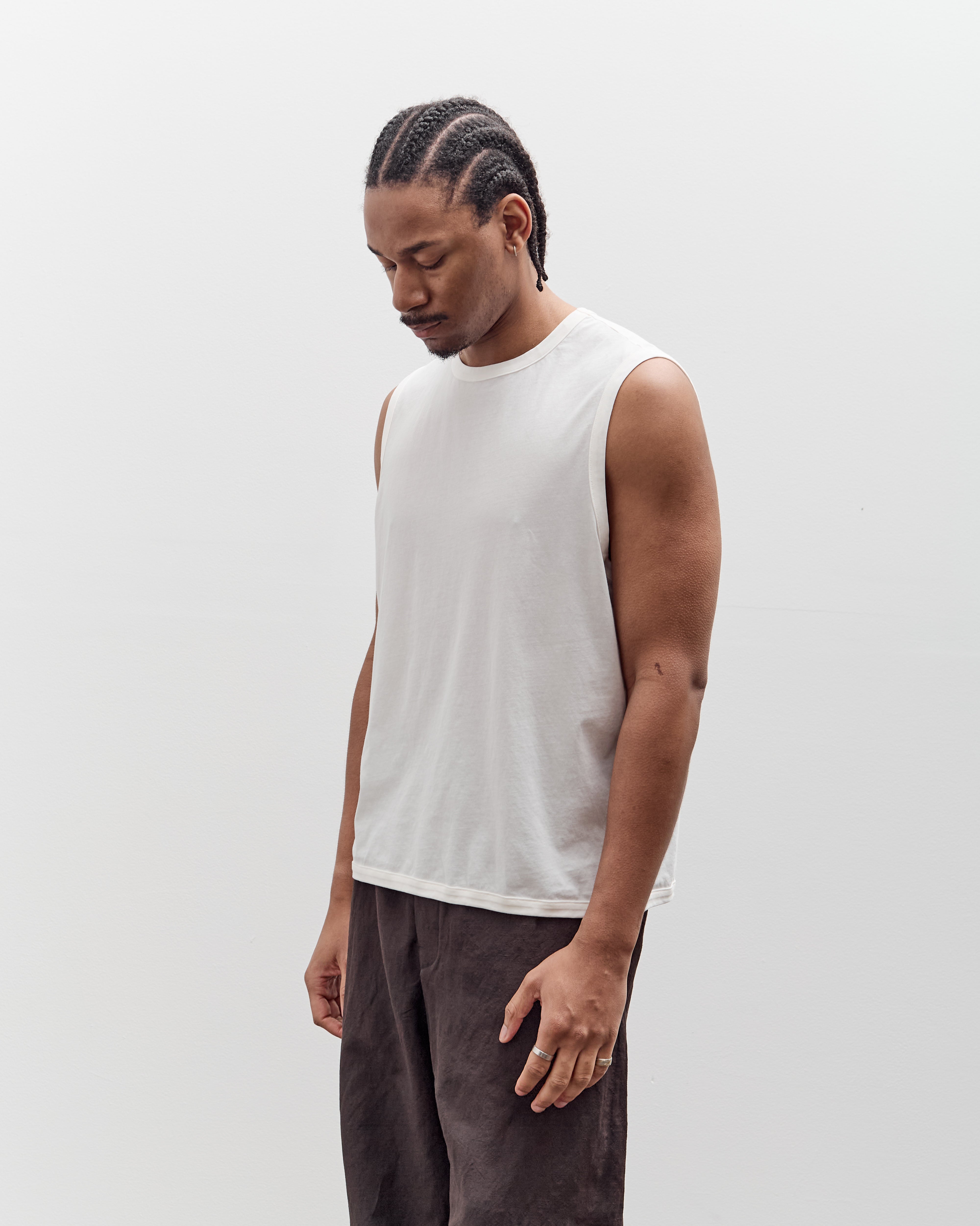 Lady White Co. Sleeveless T-Shirt, White – Glasswing