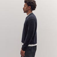 Wool V Neck Sweater, Deep Navy
