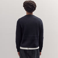 Wool V Neck Sweater, Deep Navy