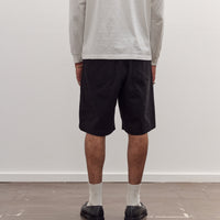 Canvas Band Shorts, Black