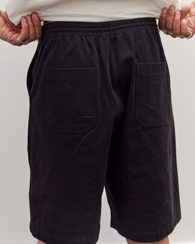 Canvas Band Shorts, Black