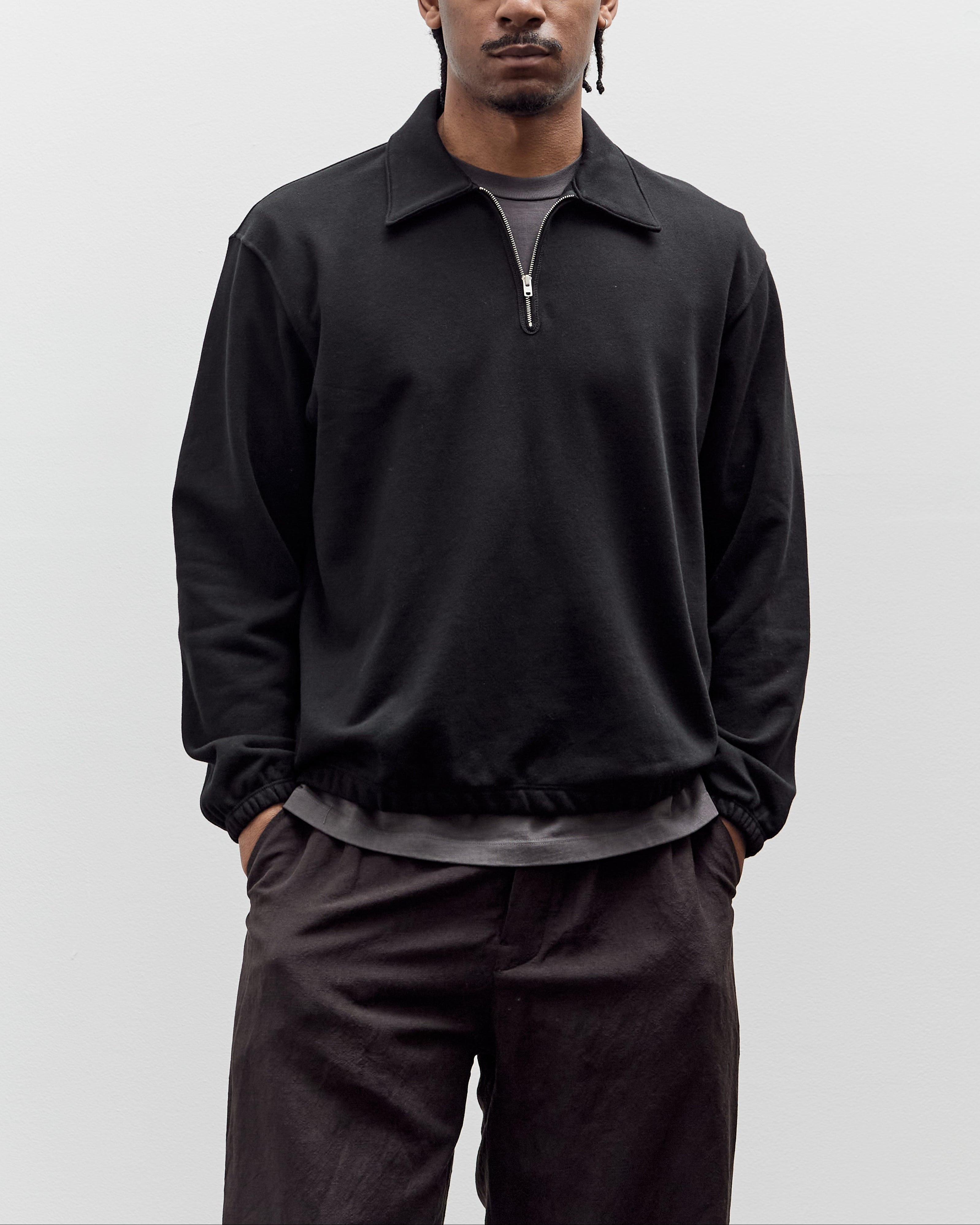Topper 1/4 Zip, Black – Glasswing