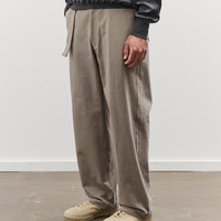 Lady White Belted Jersey Trouser, Anvil Grey