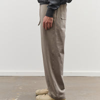 Lady White Belted Jersey Trouser, Anvil Grey