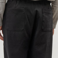 Lady White Belted Jersey Trouser, Black
