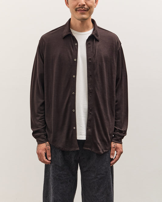 Lady White Wool Button Up, Woodberry