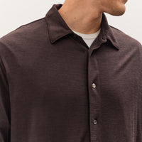 Lady White Wool Button Up, Woodberry