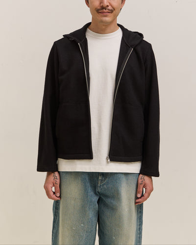 Lady White Co. Wool Zip Hoodie, Black