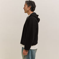 Lady White Co. Wool Zip Hoodie, Black