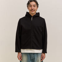 Lady White Co. Wool Zip Hoodie, Black