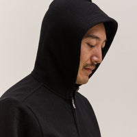 Lady White Co. Wool Zip Hoodie, Black