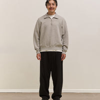 Lady White Co. Quarter Zip Sweatshirt, Grey Melange