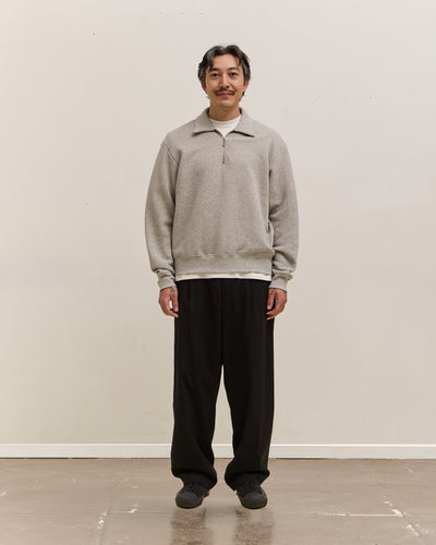 Lady White Co. Quarter Zip Sweatshirt, Grey Melange