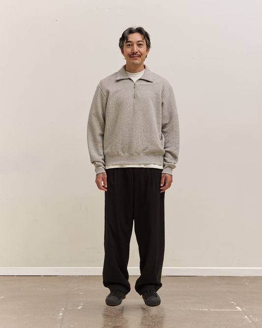 Lady White Co. Quarter Zip Sweatshirt, Grey Melange