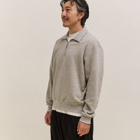 Lady White Co. Quarter Zip Sweatshirt, Grey Melange