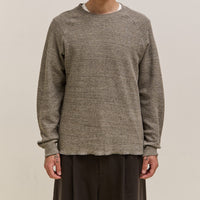 Lady White Co. Raglan Thermal, Grey Melange