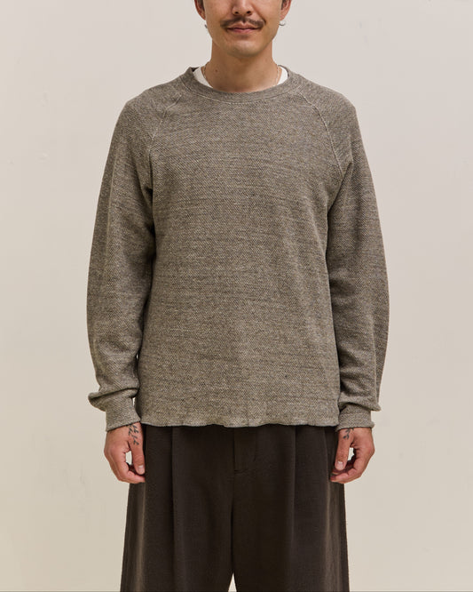 Lady White Co. Raglan Thermal, Grey Melange