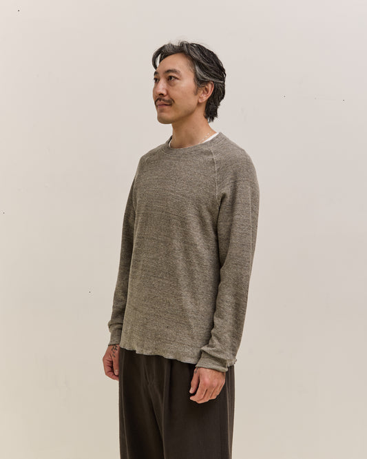 Lady White Co. Raglan Thermal, Grey Melange