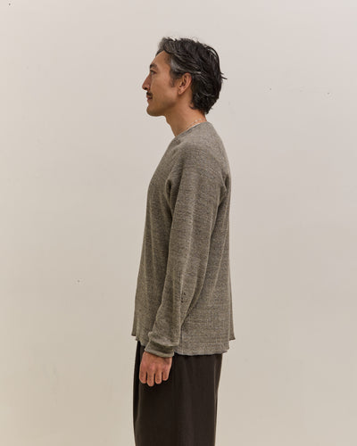 Lady White Co. Raglan Thermal, Grey Melange