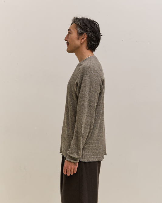 Lady White Co. Raglan Thermal, Grey Melange