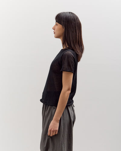 Lauren Manoogian Veil Baby Tee, Black