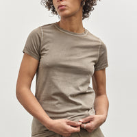 Lauren Manoogian Bias Baby Tee, Washed Wood