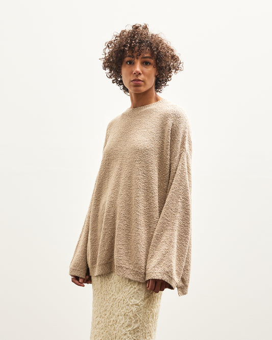 Lauren Manoogian Boucle Crewneck, Sisal