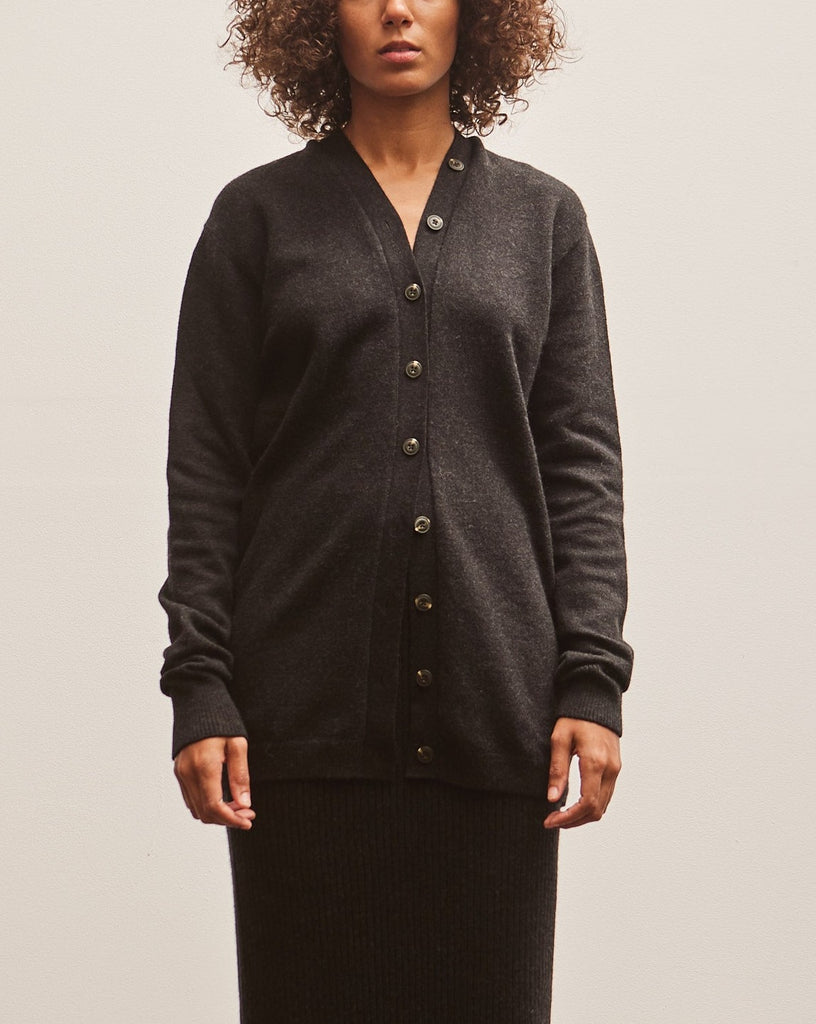 Lauren Manoogian Button Cardigan, Black | Glasswing