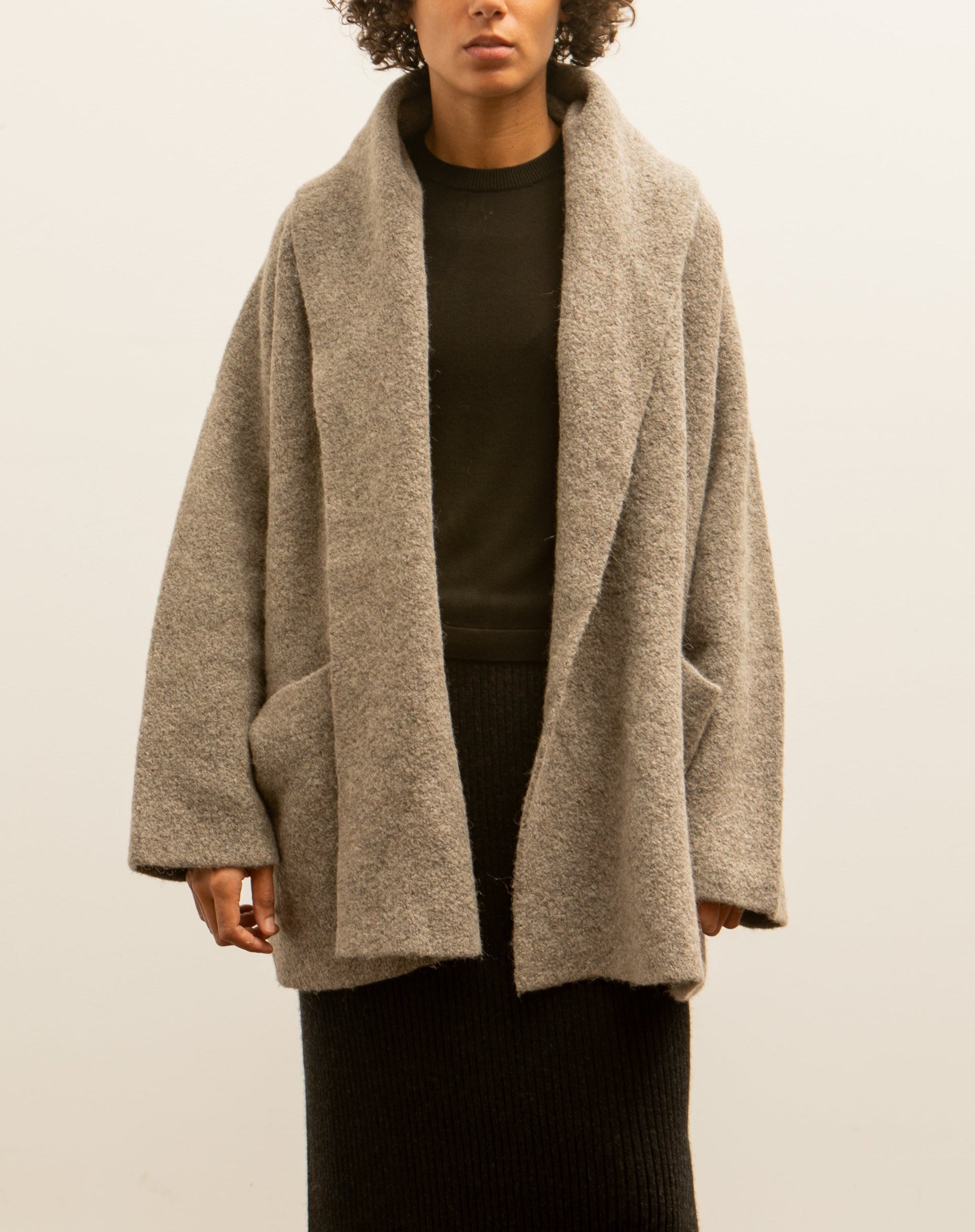 Lauren Manoogian Double Face Coat, Granite – Glasswing 