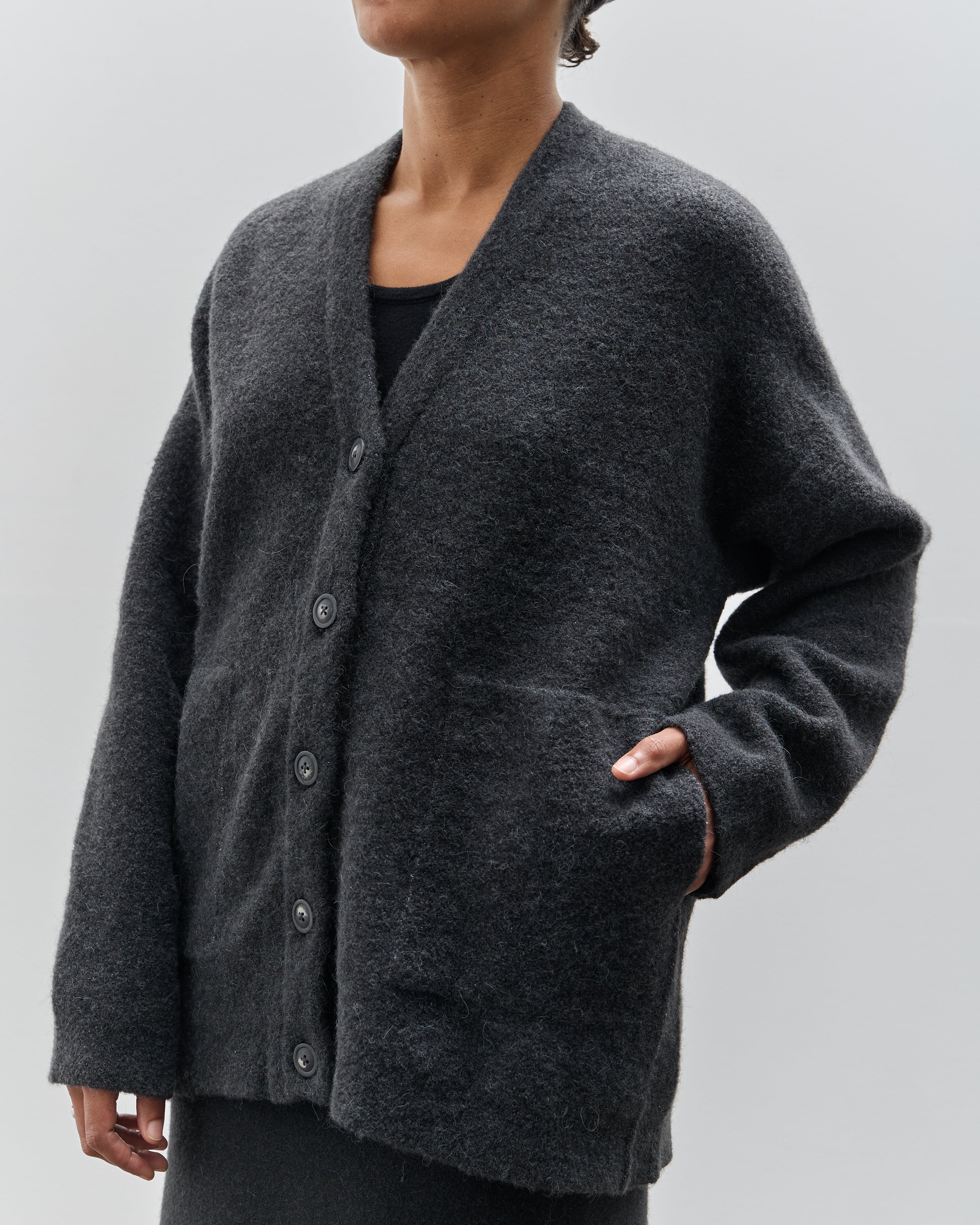 Lauren Manoogian Fleece Cardigan Ink Glasswing