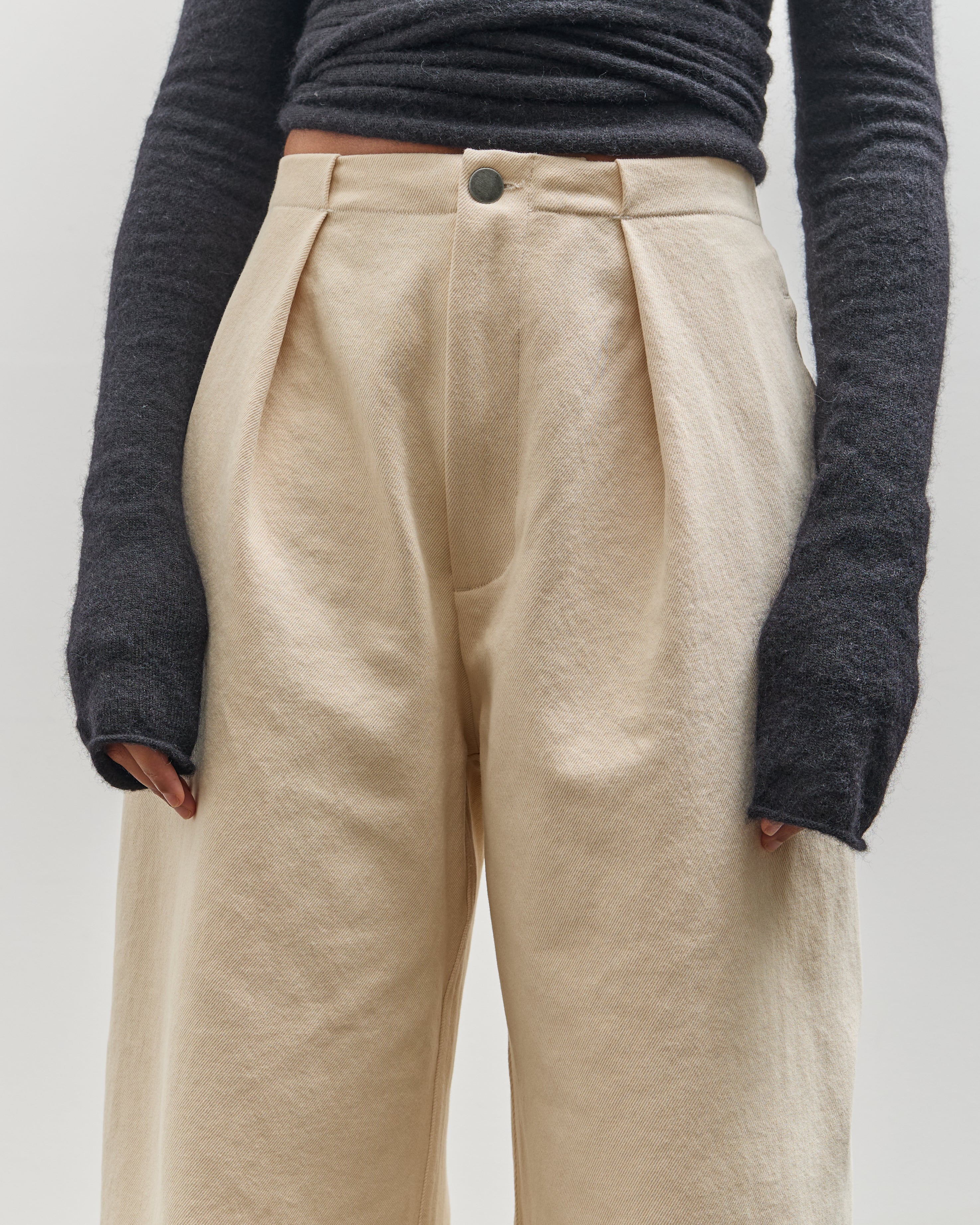 LAUREN MANOOGIAN / リネンパンツ SPF25B2443W195_TEXTURE_TROUSER
