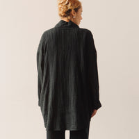 Lauren Manoogian Gauzy Shawl Jacket, Black