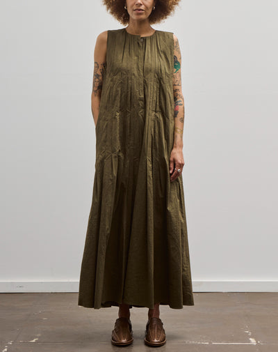 Lauren Manoogian Hand Pleat Dress, Olive