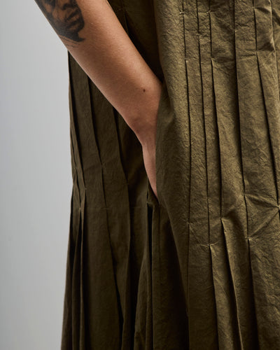 Lauren Manoogian Hand Pleat Dress, Olive