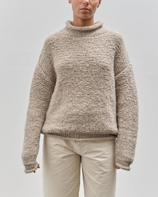 Lauren Manoogian Handknit Purl Rollneck, Dust