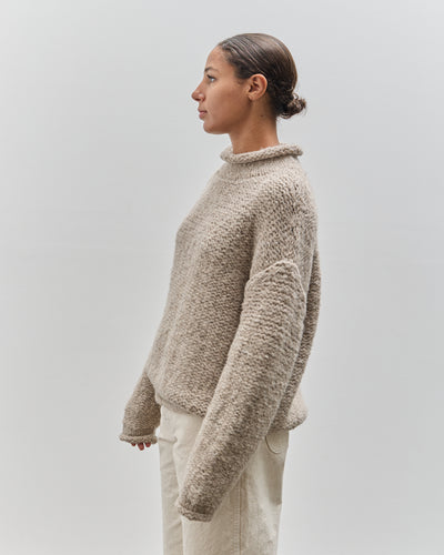 Lauren Manoogian Handknit Purl Rollneck, Dust