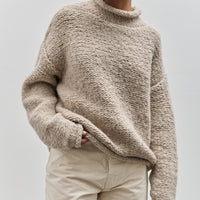 Lauren Manoogian Handknit Purl Rollneck, Dust