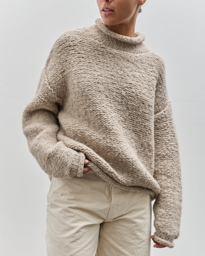 Lauren Manoogian Handknit Purl Rollneck, Dust