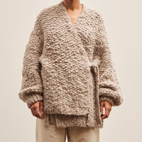 Lauren Manoogian Handknit Matta Cardigan, Granite