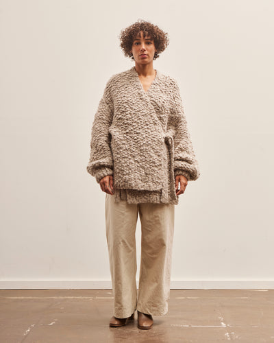 Lauren Manoogian Handknit Matta Cardigan, Granite