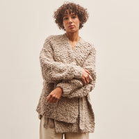 Lauren Manoogian Handknit Matta Cardigan, Granite