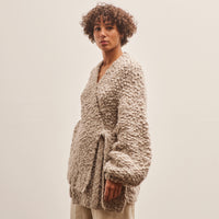 Lauren Manoogian Handknit Matta Cardigan, Granite