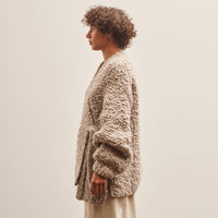 Lauren Manoogian Handknit Matta Cardigan, Granite